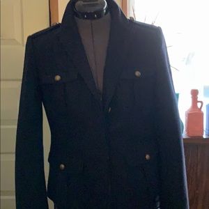 Ann Taylor Loft wool & toile blazer